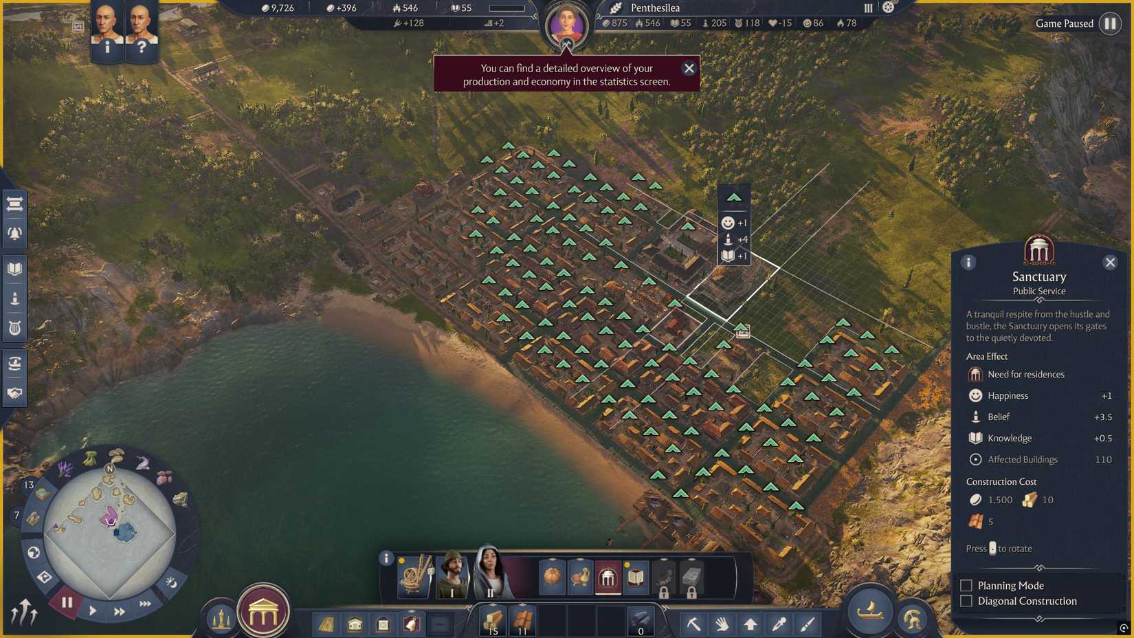 anno-117-pax-romana-city-layout-best-tips-optimal-building-place - sanctuary fanum