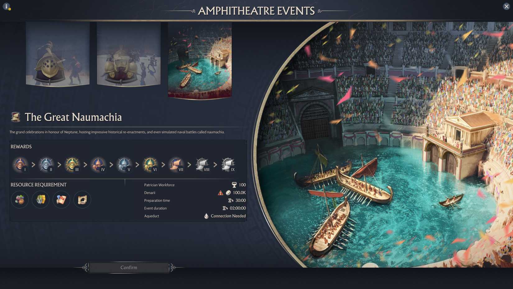 anno-117-pax-romana-how-build-unlock-the-amphitheater-phases - amphitheatre events