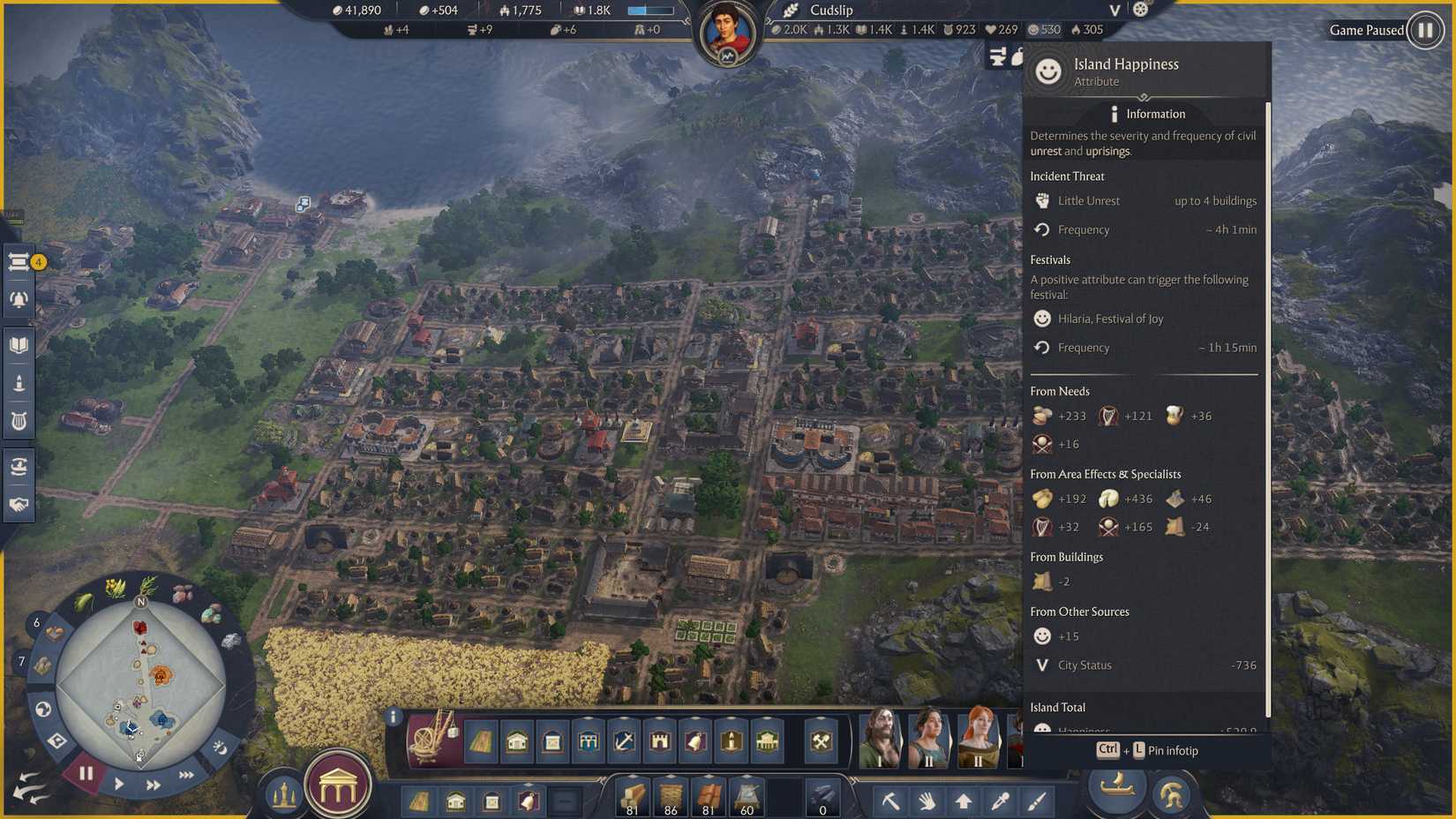 anno-117-pax-romana-how-increase-all-attribute-stat-happiness-health-fire-safety-prestige-knowledge-belief - happiness