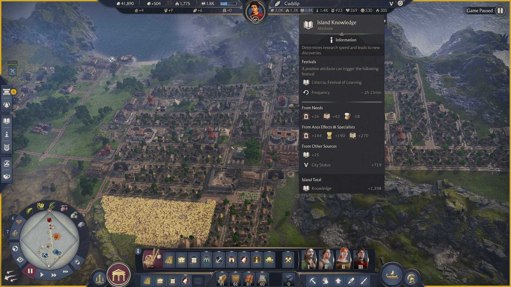 anno-117-pax-romana-how-increase-all-attribute-stat-happiness-health-fire-safety-prestige-knowledge-belief - knowledge