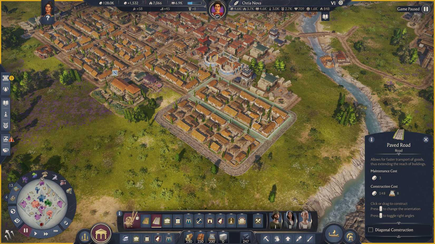 anno-117-pax-romana-how-upgrade-roads-build-better-paved-concrete-marble - paved road