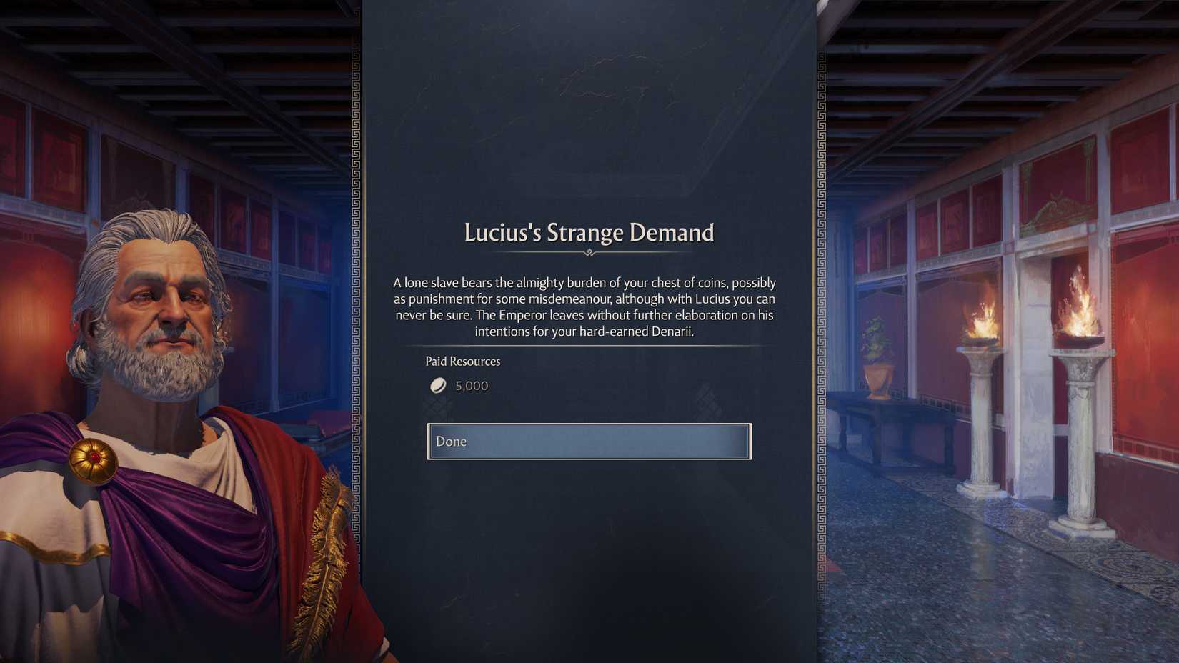 anno-117-pax-romana-você deve dar-dinheiro-imperador-lucius-5000-denarii-gold - pague 5.000 ouro como resultado