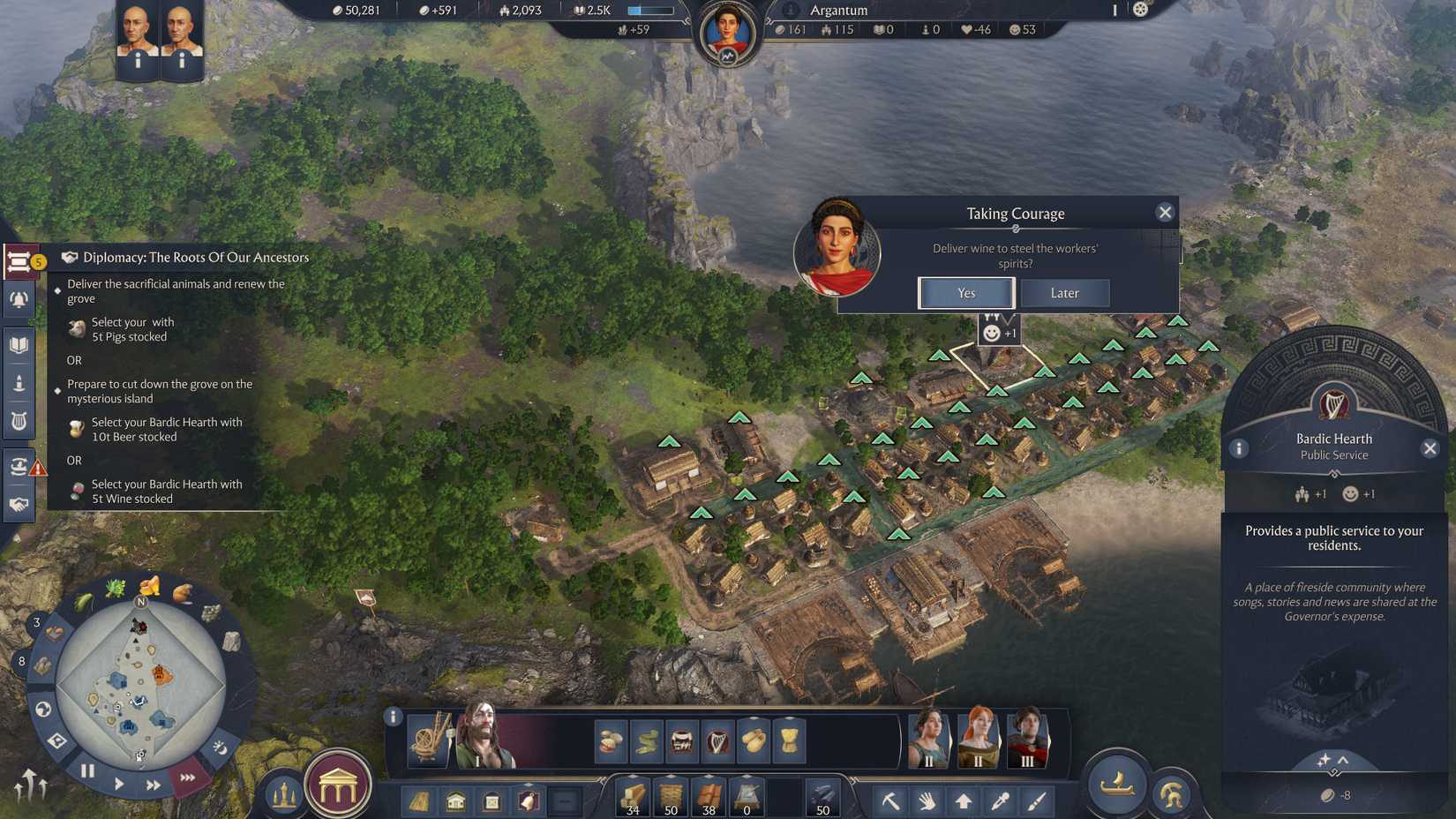 anno-117-pax-romana-the-roots-of-our-ancestors-quest-the-scathach-arrive-root-of-the-problem - deliver alcohol cut the tree route