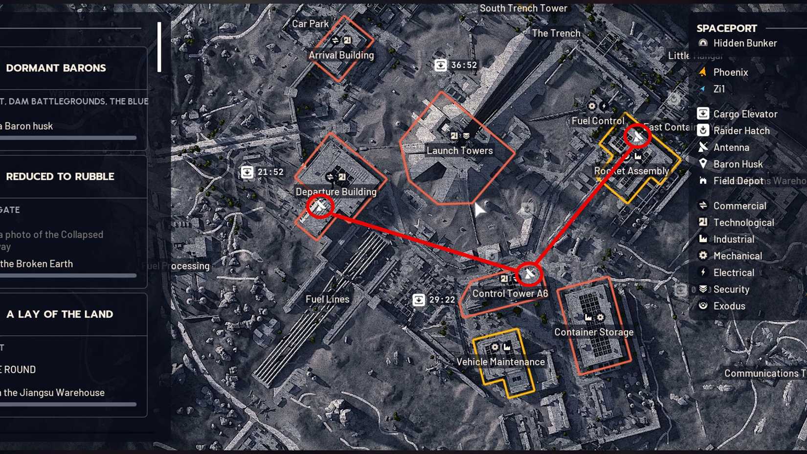 Antenna Dishes locations on the map in ARC Raiders