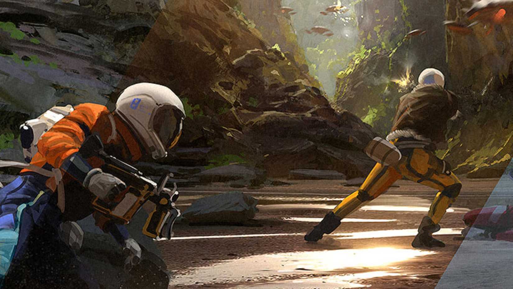 ARC Raider fighting the first wave of ARC enemies