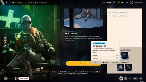ARC Raiders Mission granting Defibrillator as reward