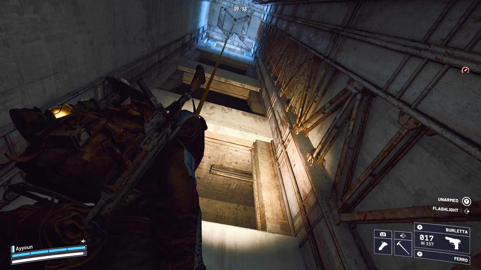 ARC Raiders Out Presence Up There Using Zipline to Reach Roof