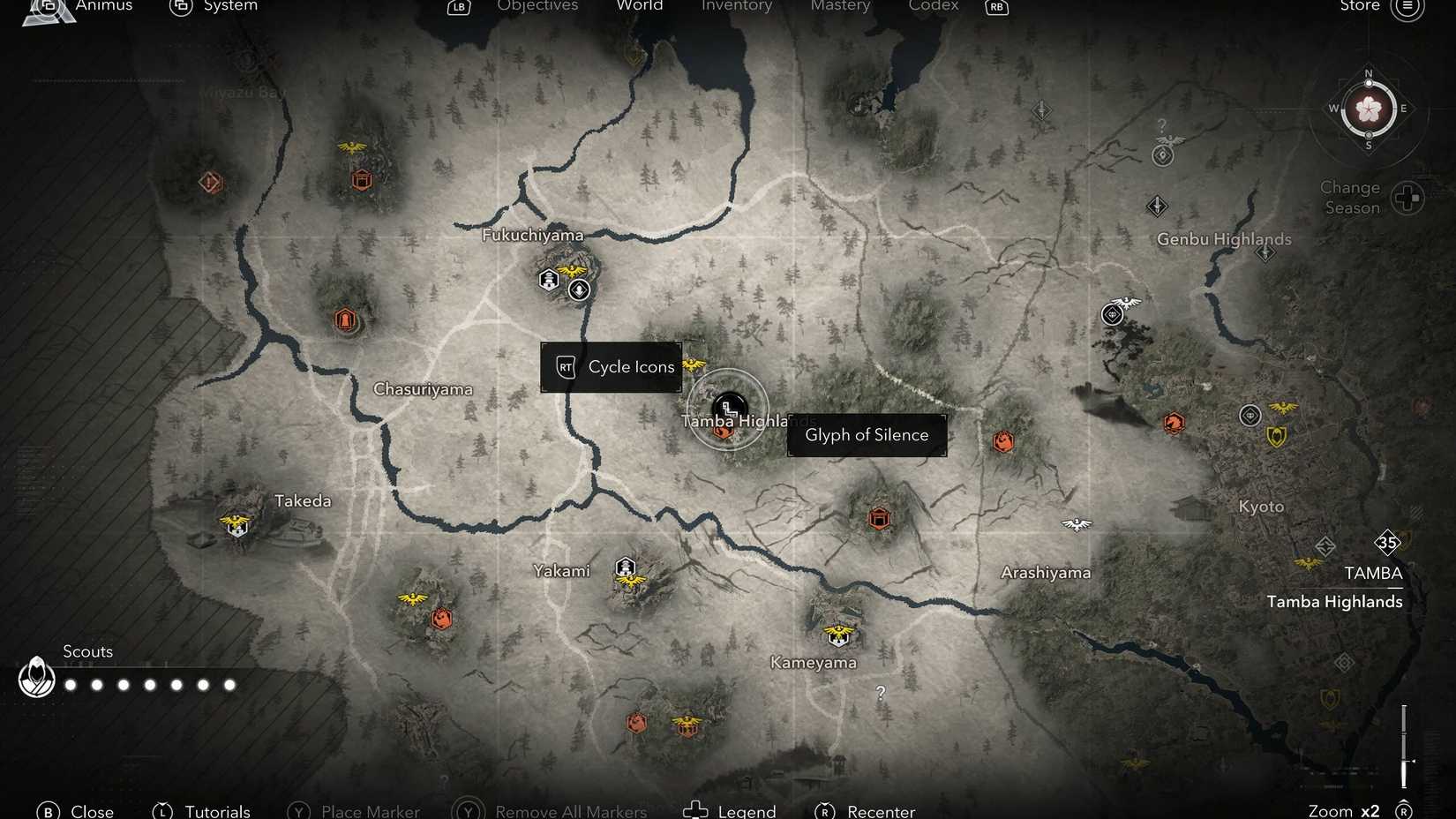 Assassin's Creed Shadows Strange Door Glyph of Silence Location