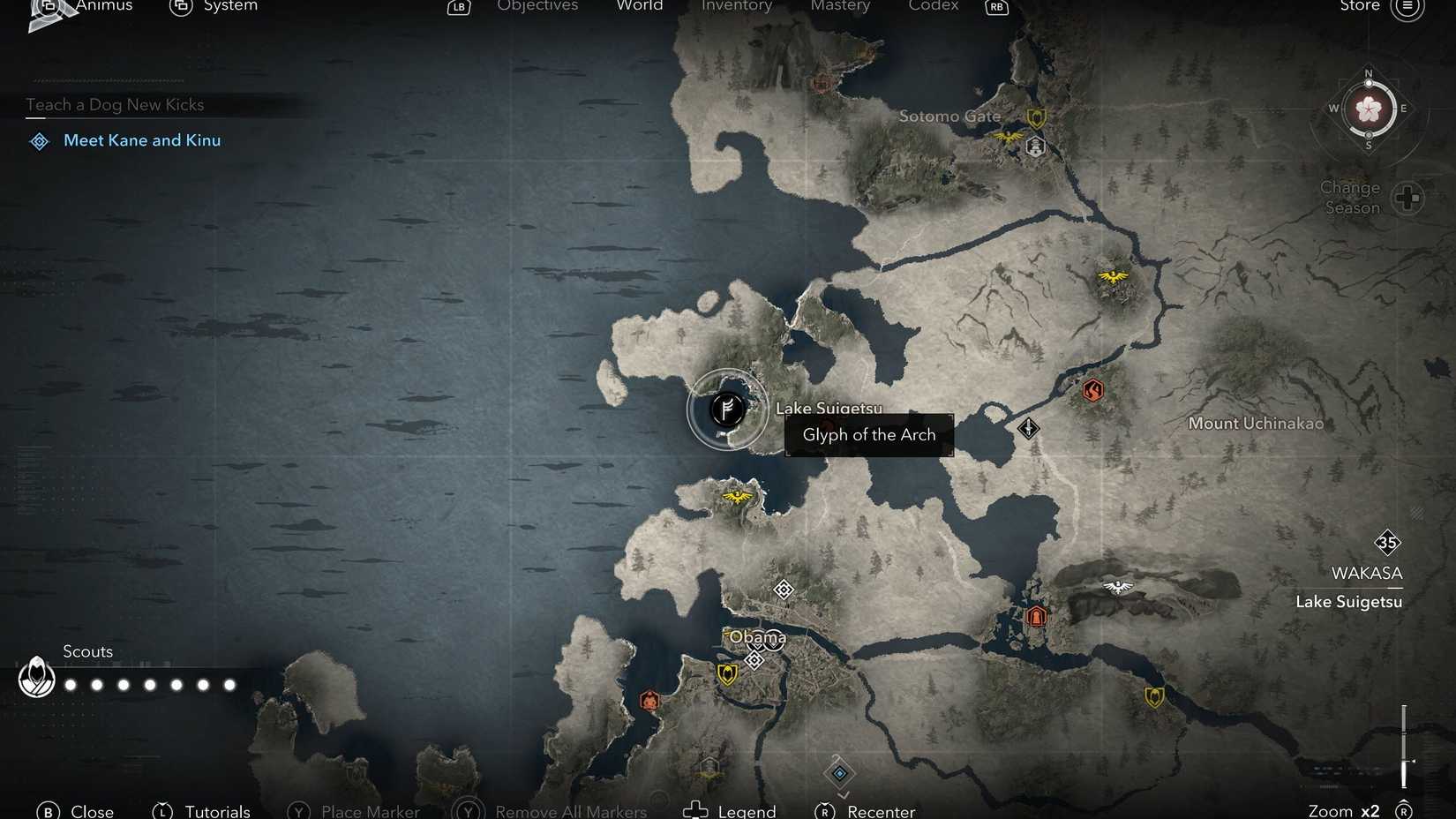 Assassin's Creed Shadows Strange Door Glyph of the Arch Location