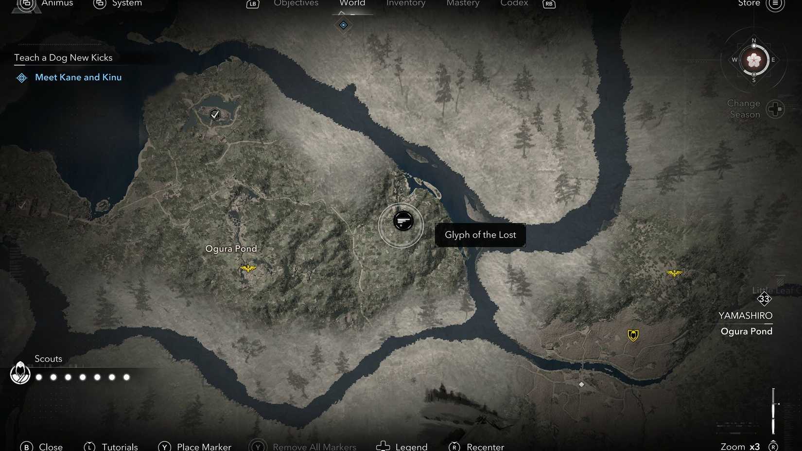 Assassin's Creed Shadows Strange Door Glyph of the Lost Location