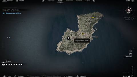 Assassin's Creed Shadows Strange Door Glyph of the Mists Location