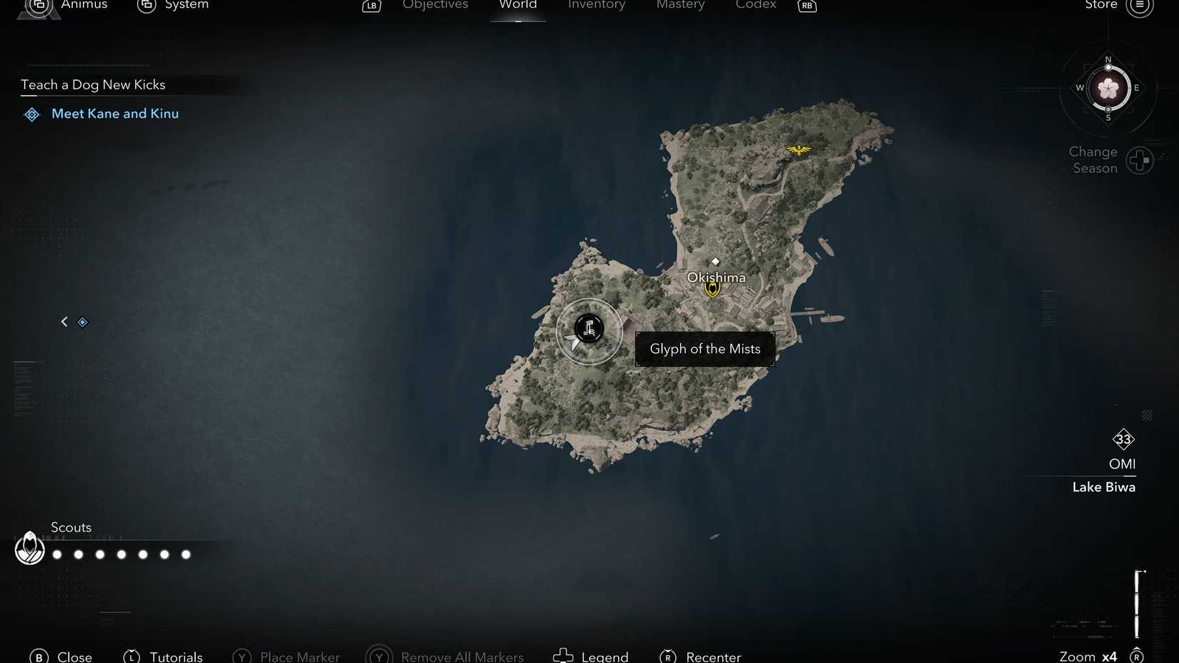 Assassin's Creed Shadows Strange Door Glyph of the Mists Location