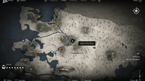 Assassin's Creed Shadows Strange Door Glyph of the River Location