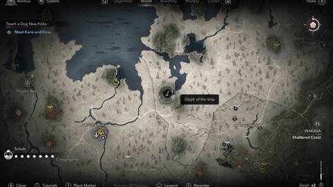 Assassin's Creed Shadows Strange Door Glyph of the Ship Location