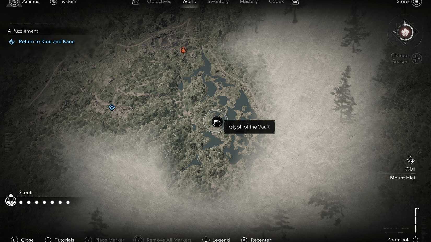 Assassin's Creed Shadows Strange Door Glyph of the Vault Location