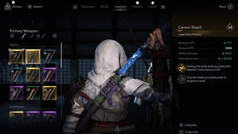 Assassins Creed Shadows X AOT Cavern Shard Katana