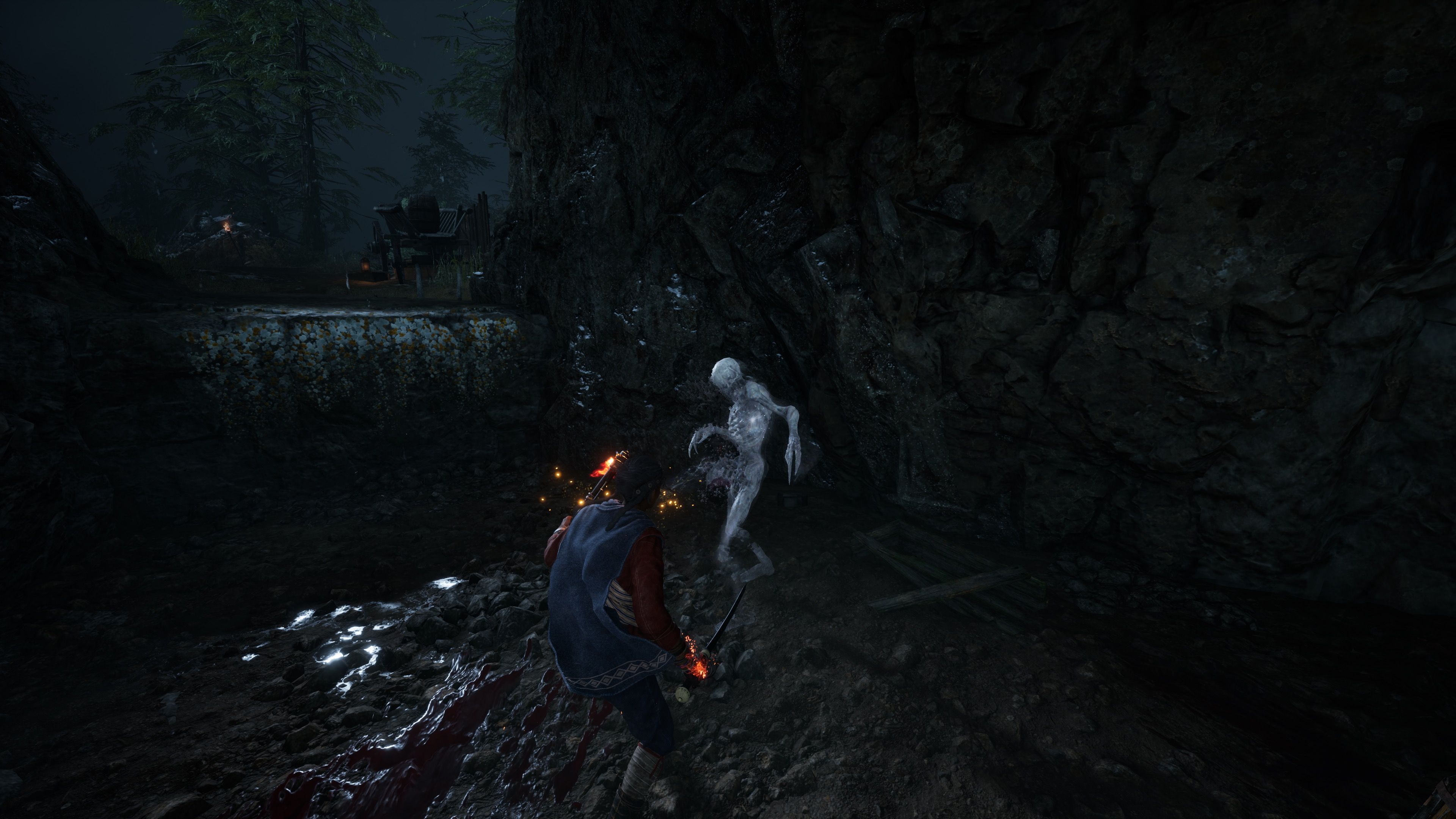 Attacking an enemy as Antea in Banishers Ghosts of New Eden