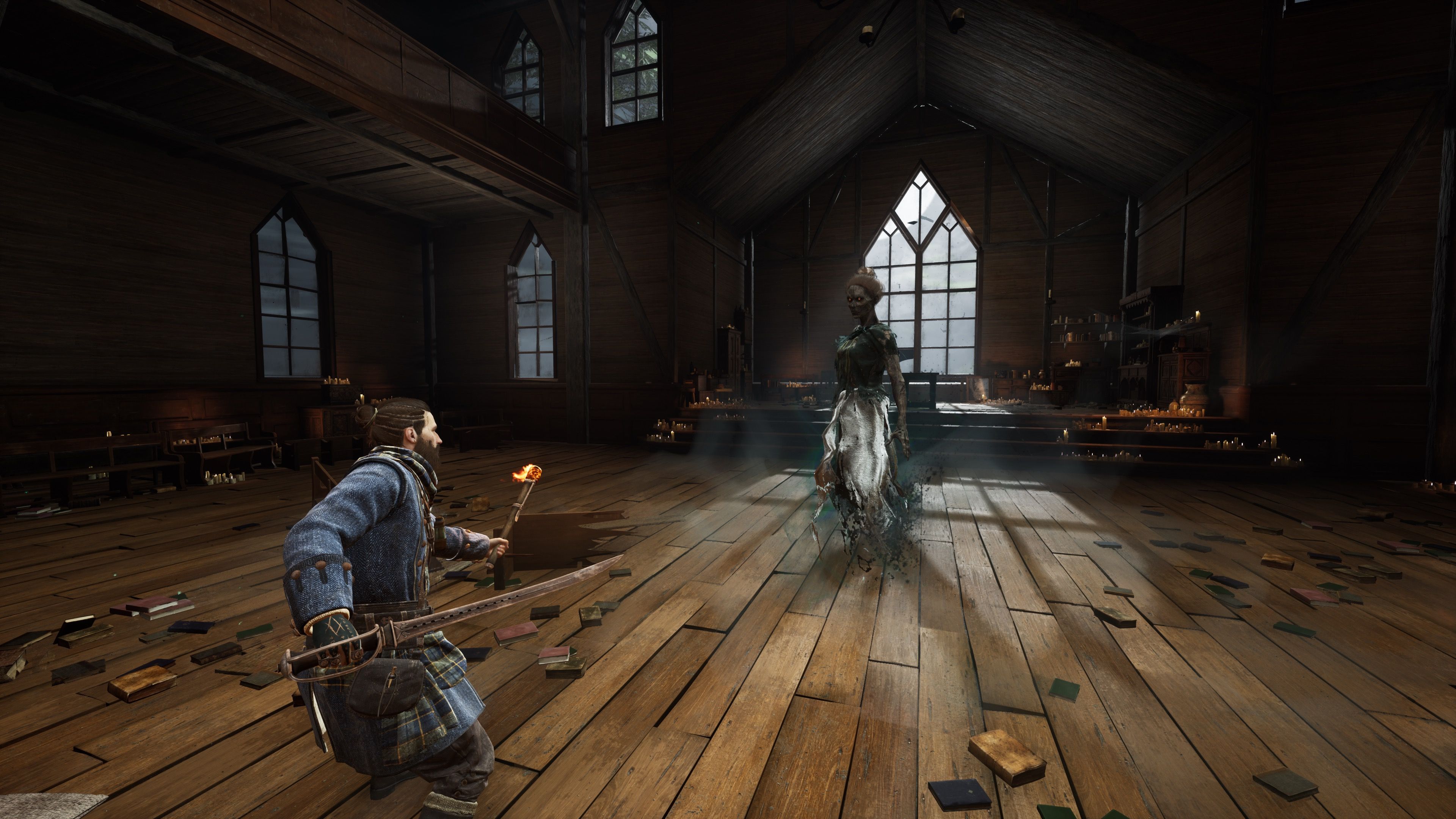 Attacking an enemy as Red in Banishers Ghosts of New Eden