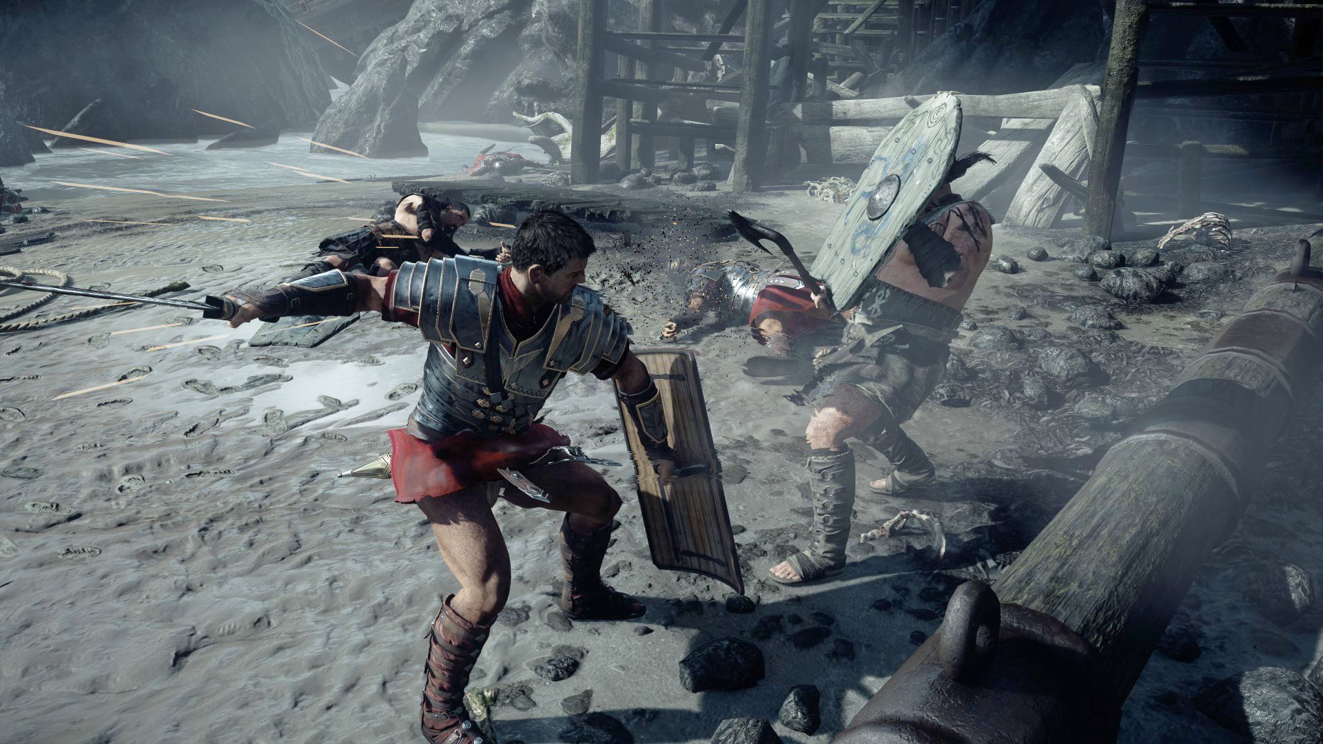 Attacking an enemy in Ryse Son of Rome