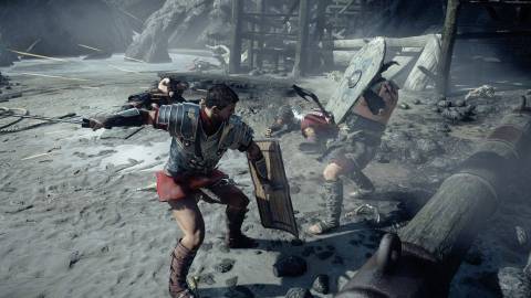 Attacking an enemy in Ryse Son of Rome