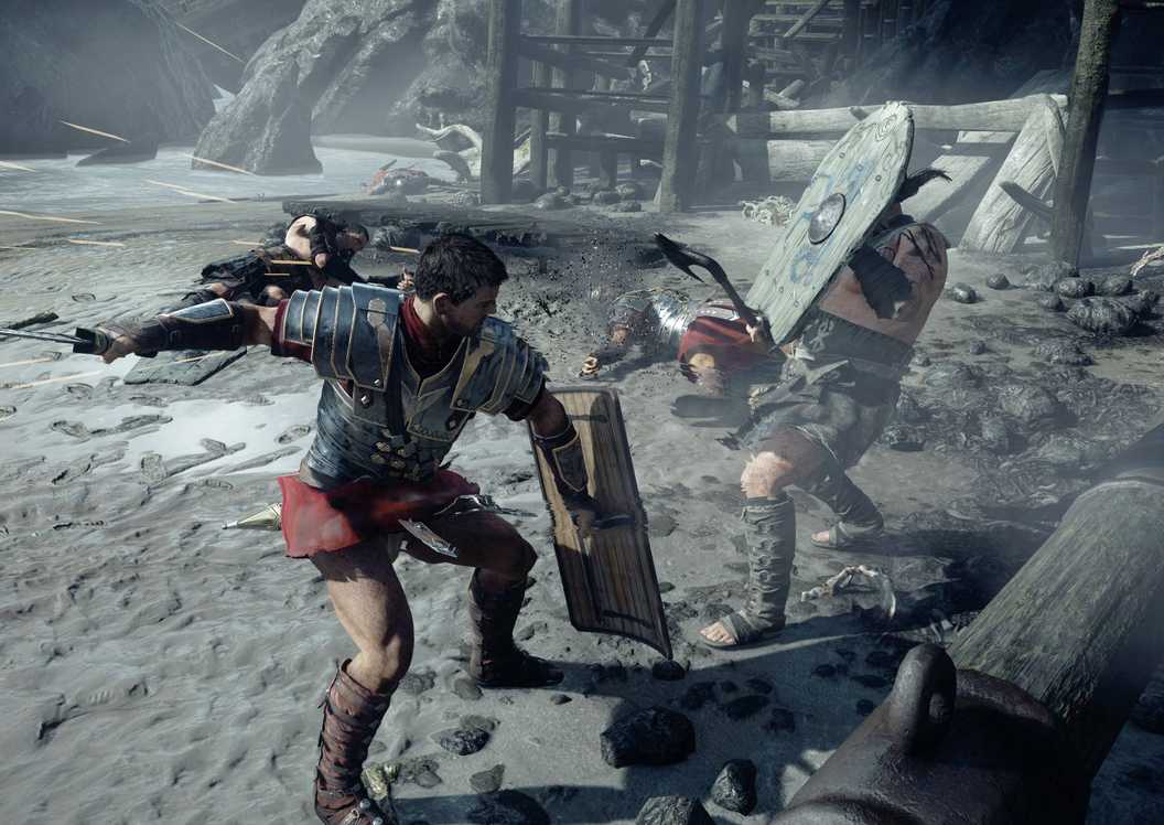 Attacking an enemy in Ryse Son of Rome