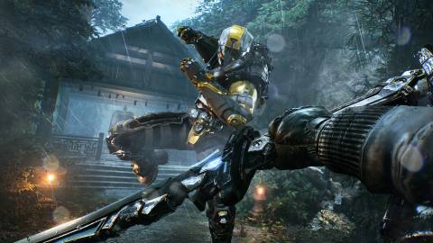 Attacking an enemy with a sword in Bright Memory Infinite