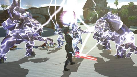 Attacking enemies in Star Wars Knights Of The Old Republic
