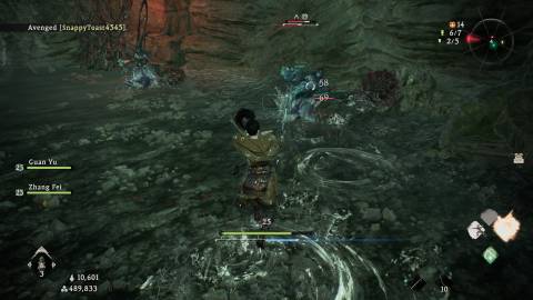 Attacking enemies in Wo Long Fallen Dynasty