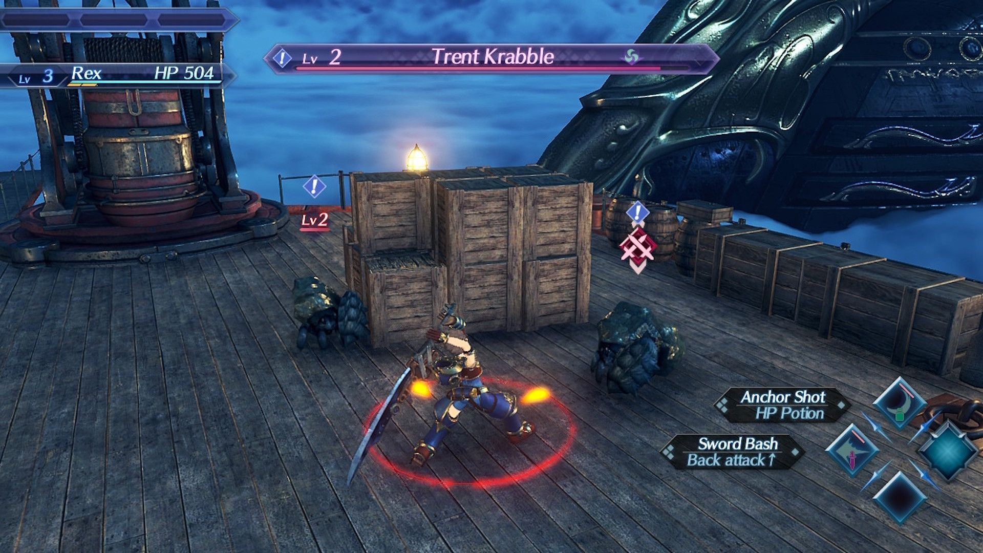 Attacking enemies in Xenoblade Chronicles 2