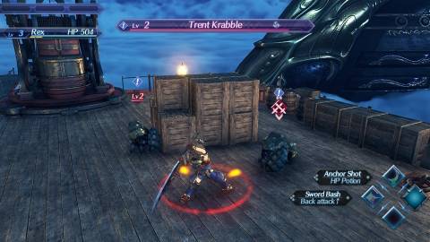 Attacking enemies in Xenoblade Chronicles 2