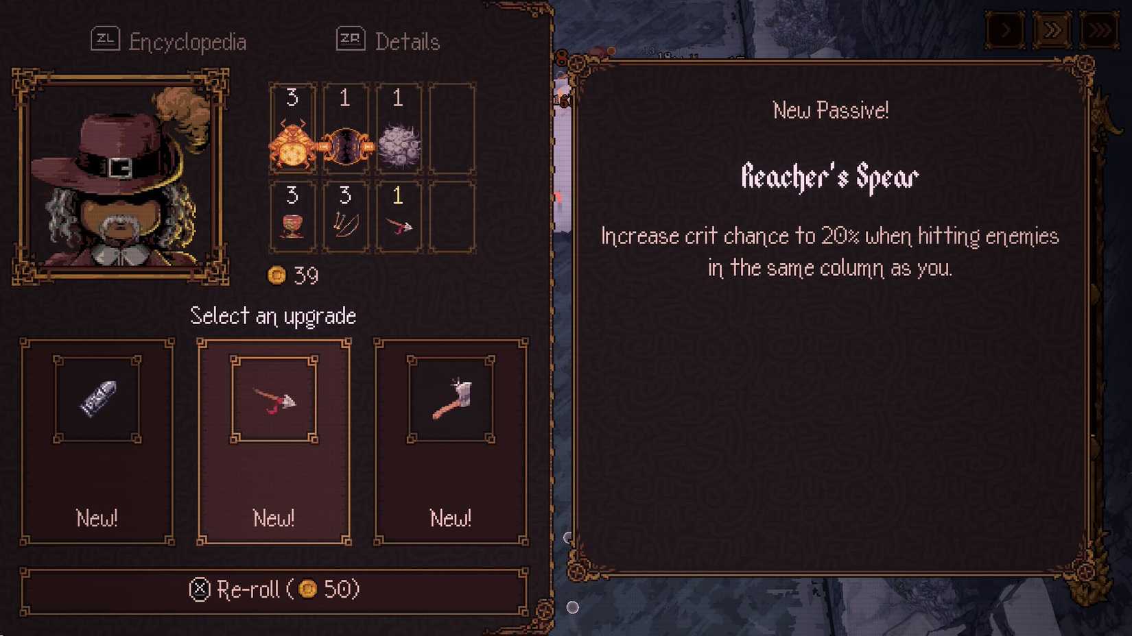 ball x pit choosing a passive