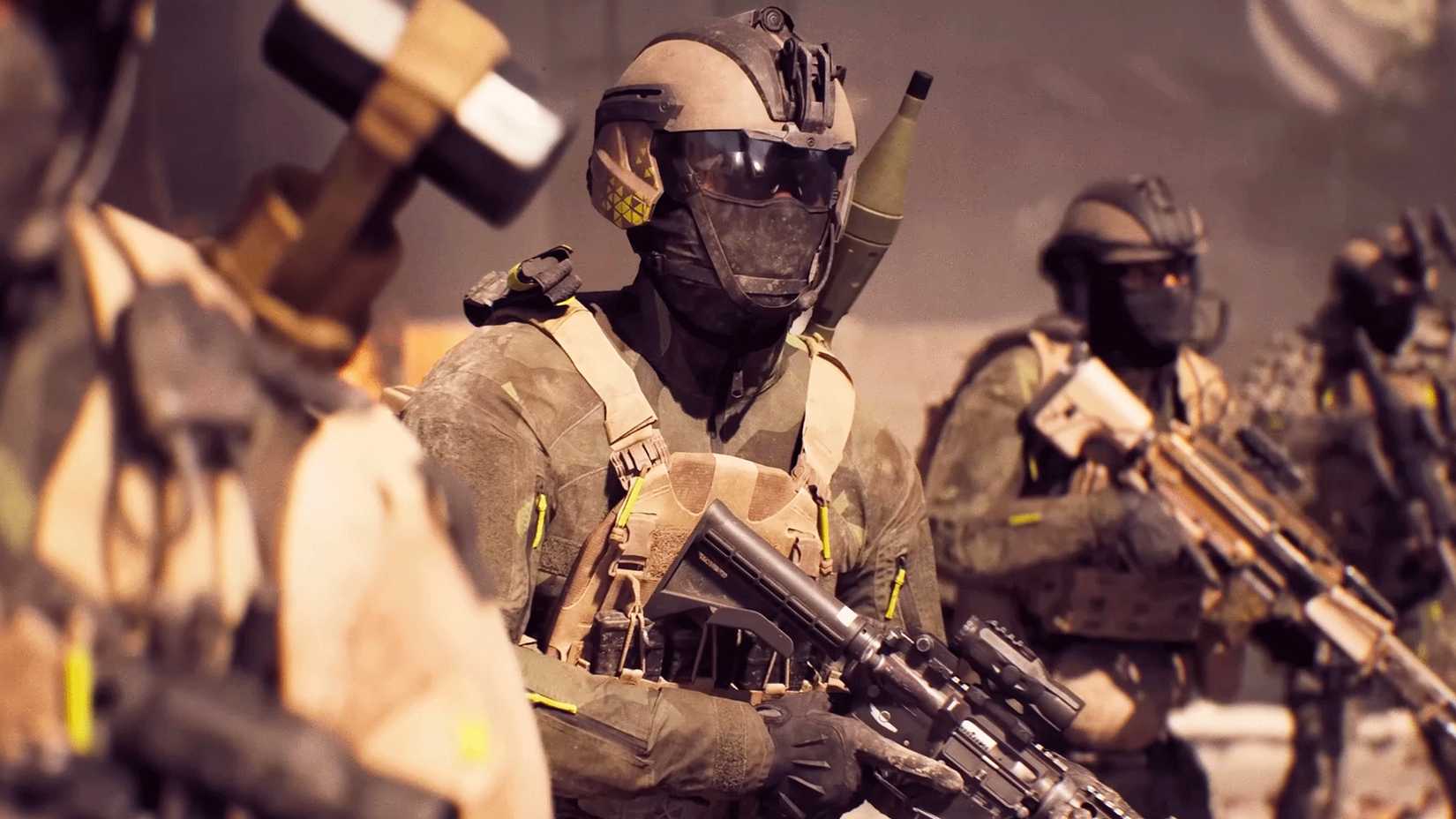 Quatro soldados em Battlefield 6
