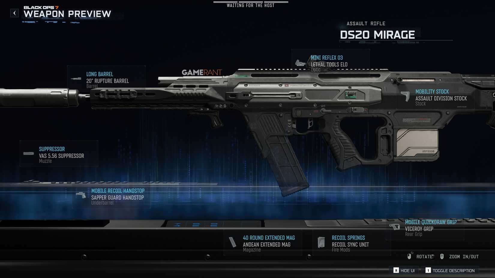 Best DS20 Mirage Loadout in Black Ops 7