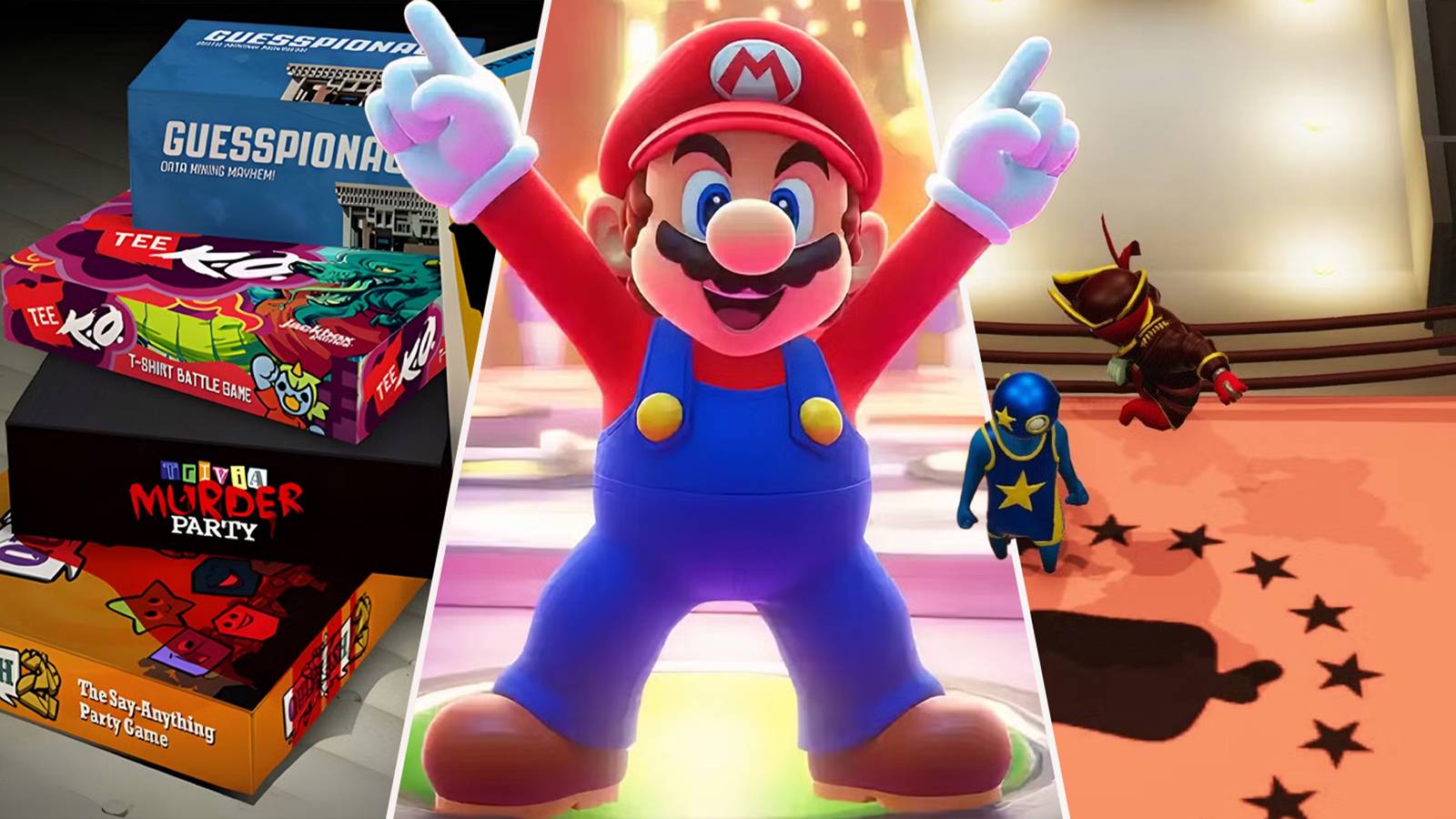 best games for thanksgiving, mario party, jackbox, gang beasts