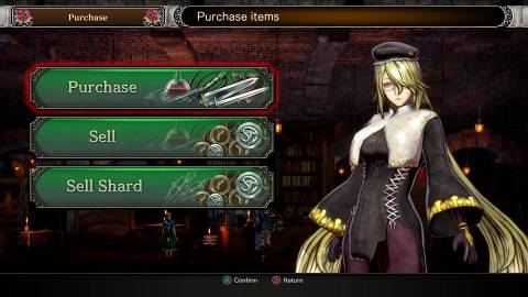 Bloodstained Ritual of the Night Vendor Screen