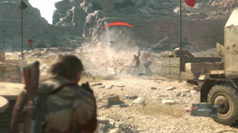 Blowing up enemies in Metal Gear Solid 5 The Phantom Pain