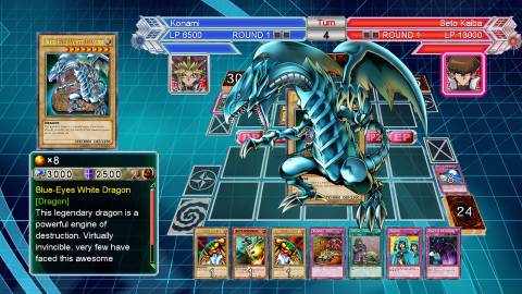 blue-eyes white dragon  yu-gi-oh millenium duels-1