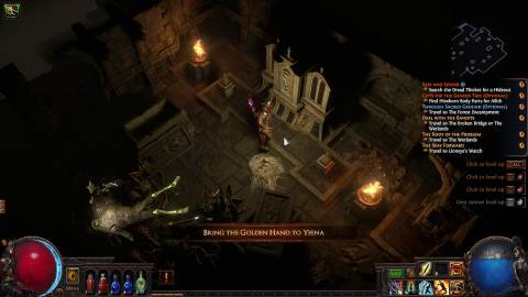bring the golden hand to yeena path of exile