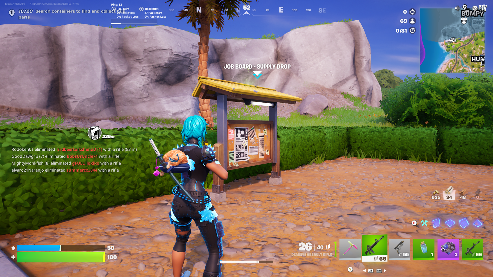 bulletin board fortnite