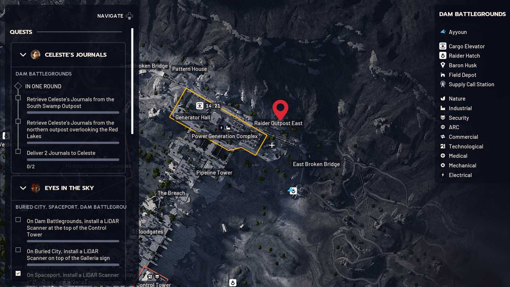 Celeste's Journals Quest ARC Raiders Northern Outpost Overlooking Red Lakes Location