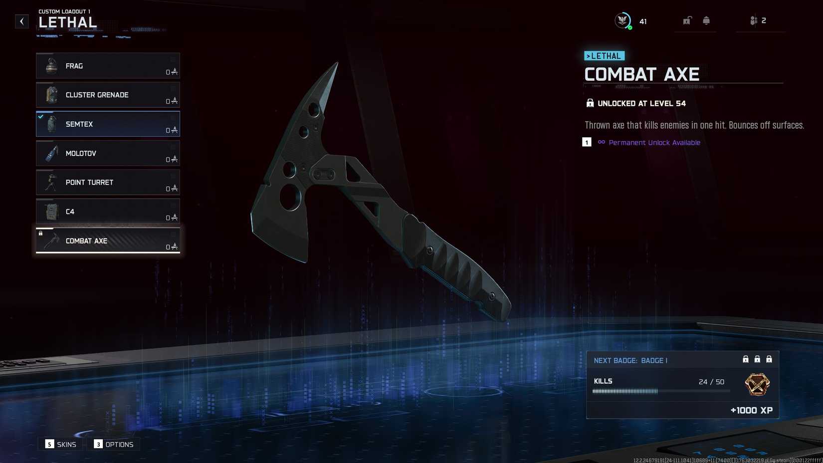 combat axe