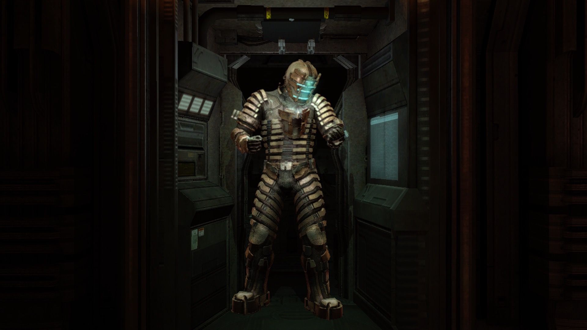 Coming out of a chamber in Dead Space (2008)