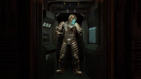 Coming out of a chamber in Dead Space (2008)