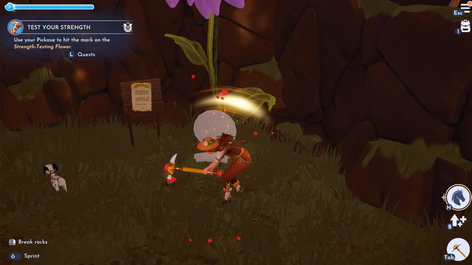 complete test your strength quest in ddv disney dreamlight valley