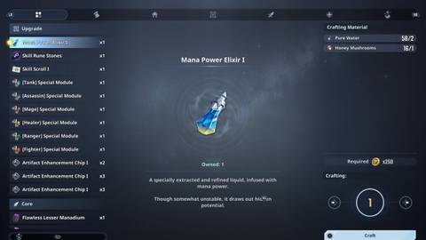 Crafting Potions and Items Solo Leveling Arise Overdrive