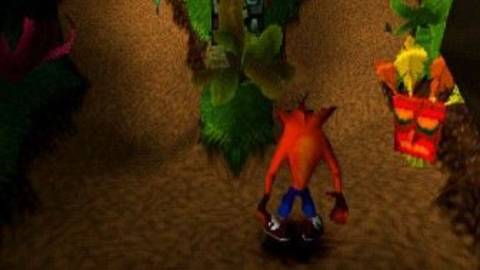 Crash summons Aku-Aku in the middle of a level - Crash Bandicoot