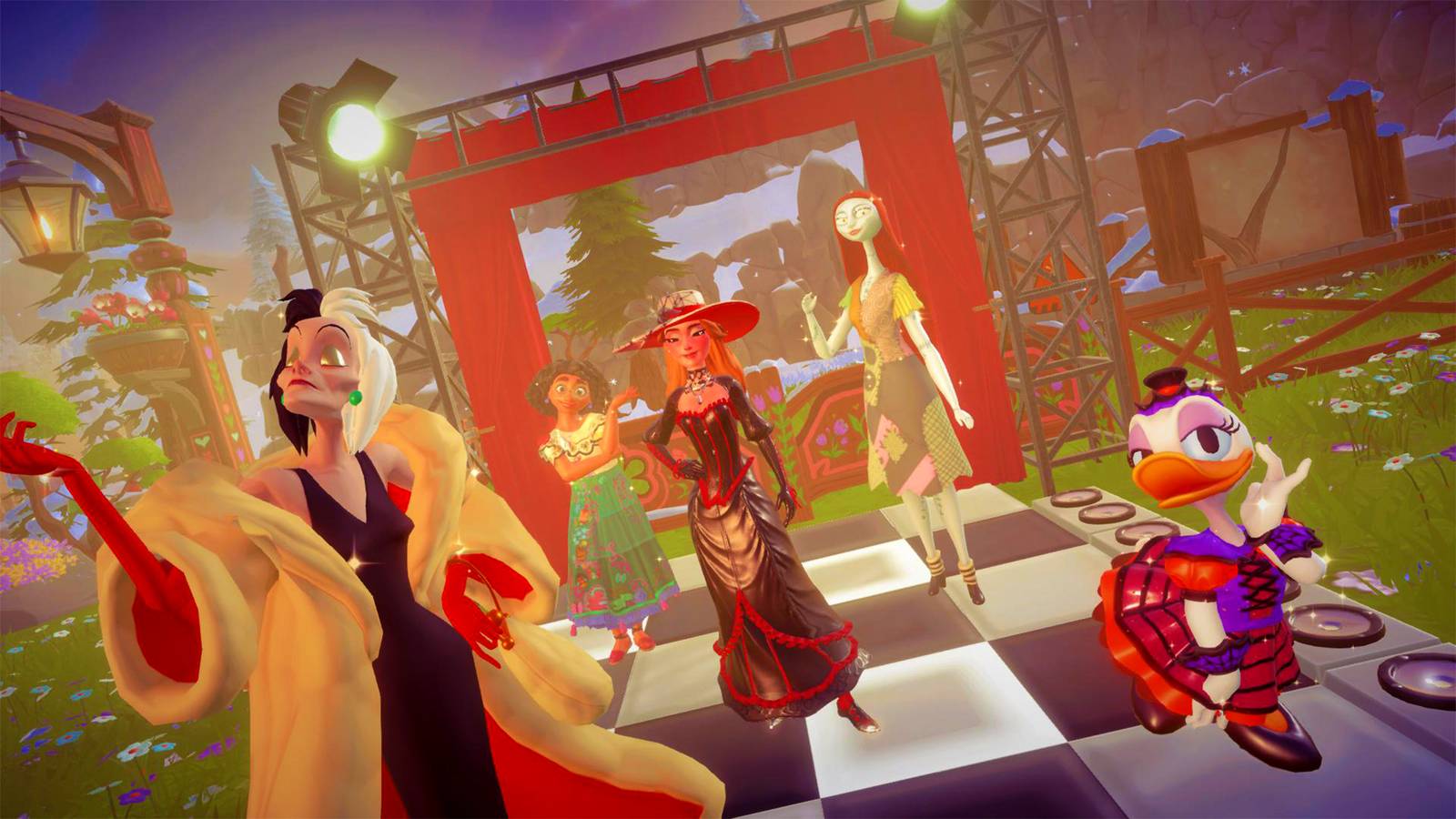 cruella fashion show in ddv disney dreamlight valley