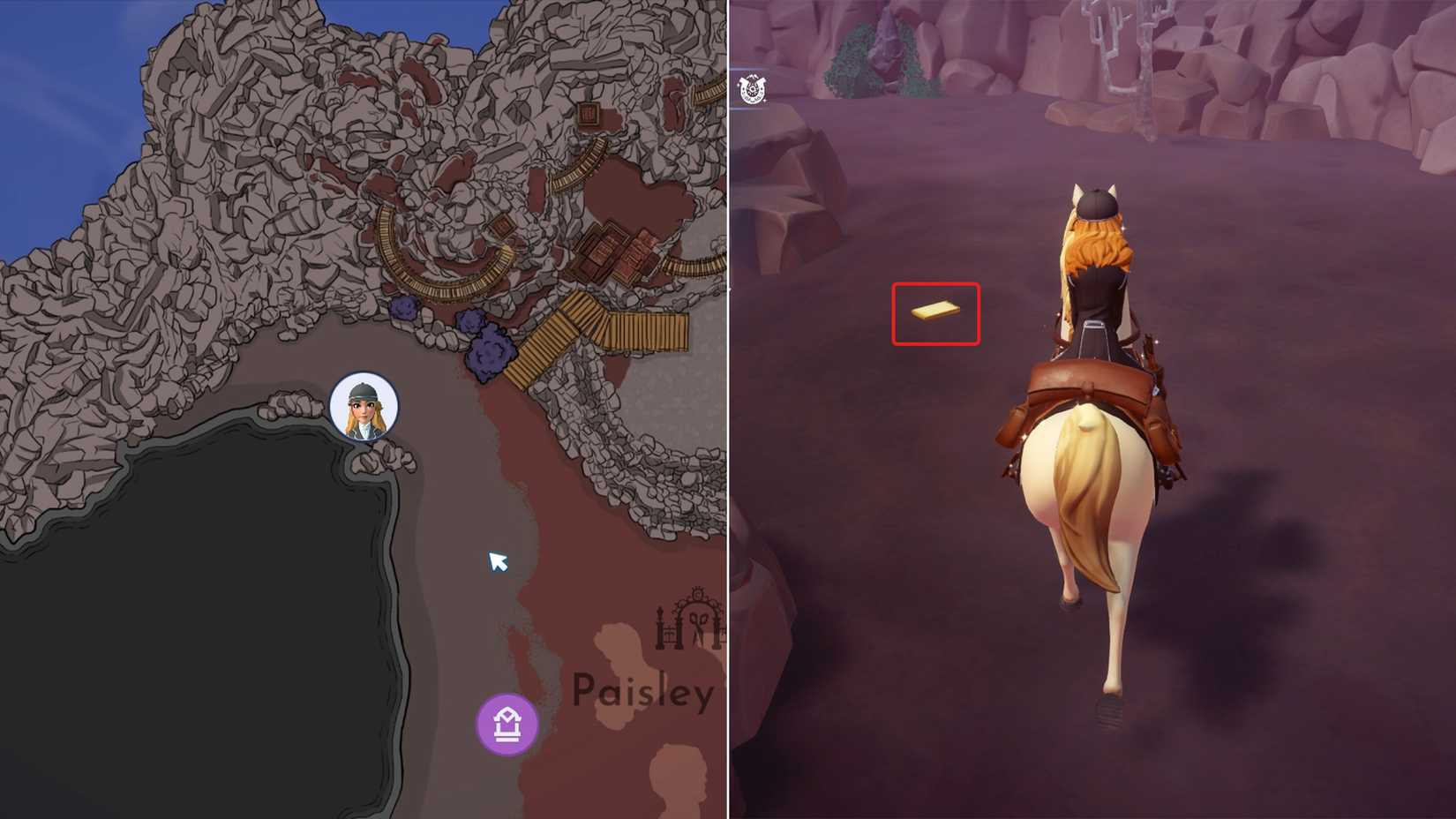 cruella journal near quarry entrance on the beach location in ddv disney dreamlight valley