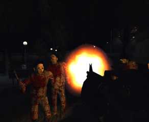 cry of fear firign at enemies