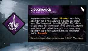 dead by daylight perk description discordance